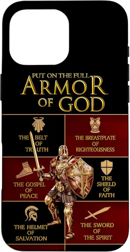 Vista 19 de Warrior of God Put On The Full Armor of God Funda para iPhone 17