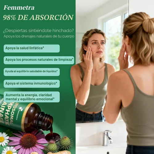 Vista 2 de Liposomal Lymphatic Drainage Supplements with 30-in-1 Herbal Blend