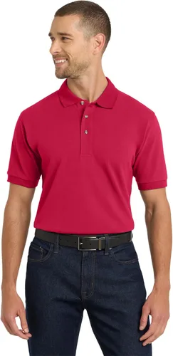 Vista 8 de Port Authority Polo piqué de algodón pesado unisex Negro