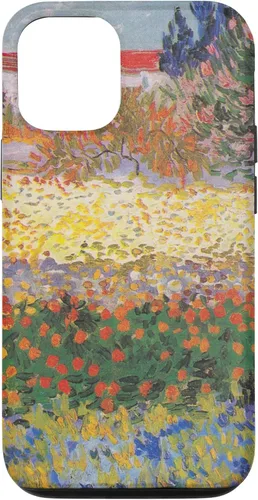 Vista 26 de iPhone 16 Vincent Van Gogh - Jardín floreciente con camino - caso de Arles