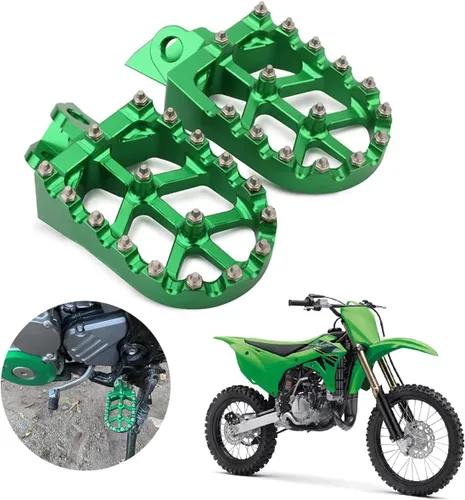 Vista 8 de AnXin Estriberas Reposapiés Pedales de Pie Apoyos CNC MX para KLX300 KLX300R KLX300SM 97-07 20-24 KLX250 06-20 KLX250S 09-14 KLX250R 94-96 KLX650