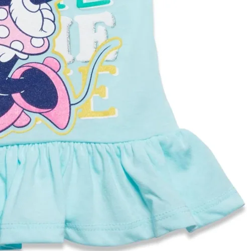 Vista 5 de Disney Minnie Mouse Tank Top y Active Retro Dolphin French Terry Shorts de bebé a niño pequeño