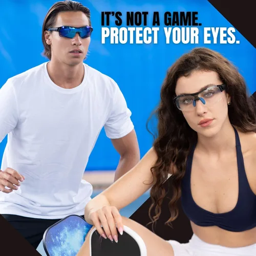 Vista 8 de BLUE CUT Sports Safety Goggles Interchangeable Sun Lens Anti Fog UV Protection Indoor Outdoor Pickleball Cycling Basketball