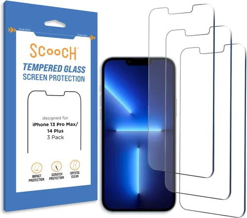 Vista 17 de Scooch® Paquete de 3 protectores de pantalla para iPhone SE (3ª generación 2022 y 2ª generación 2020), vidrio templado 9H de alta calidad