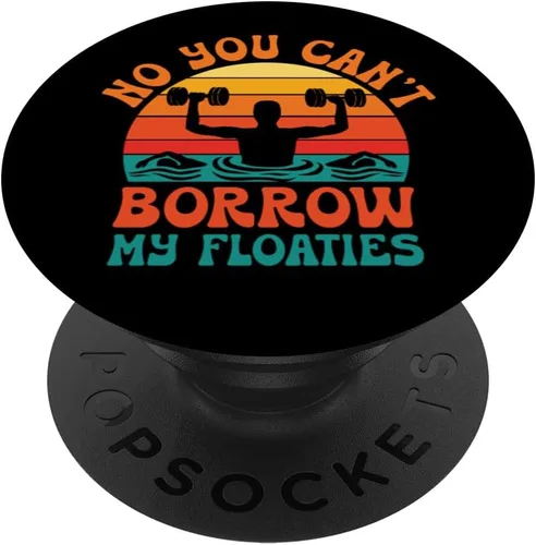 Vista 6 de Aqua Aerobics Fitness Funny Water Aerobics Instructor PopSockets MagSafe PopGrip for iPhone