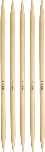 Vista 15 de Harfington - 5 piezas de agujas de tejer de bambú de doble punta, tamaño US 1 (2.25 mm), carbonizadas, 7.9 pulgadas (20 cm) rectas para tejer a