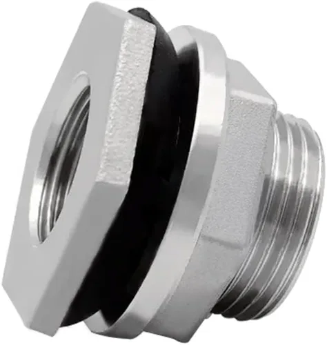 Vista 7 de Beduan 1" Conector Hembra de Mamparo para Tanque de Agua de Acero Inoxidable Thru-Hull