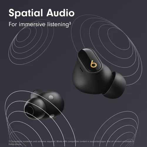 Vista 7 de Beats Studio Buds + Auriculares inalámbricos con cancelación de ruido True Wireless - Negro/Oro (Renovado Premium)
