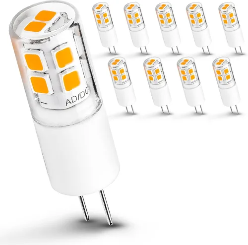 Vista 10 de Ziomitus - Bombillas LED G4 10W-20W T3 Halógenas 12V para Paisajismo de Reemplazo, Base JC de Bi-Pin G4 1.5W AC/DC 12V para RV, Luz de Clóset