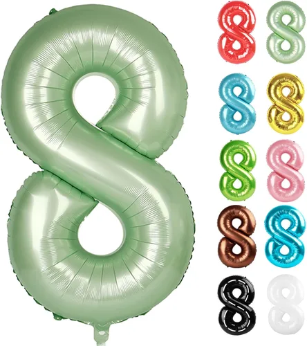 Vista 80 de Globo negro del número 0 de 40 pulgadas – globo número 0, decoraciones