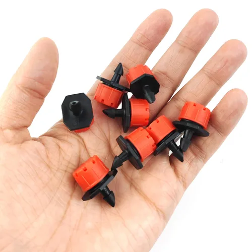 Vista 3 de GXXMEI 150 rociadores de riego ajustables de 1/4 de pulgada para sistema de riego por goteo micro