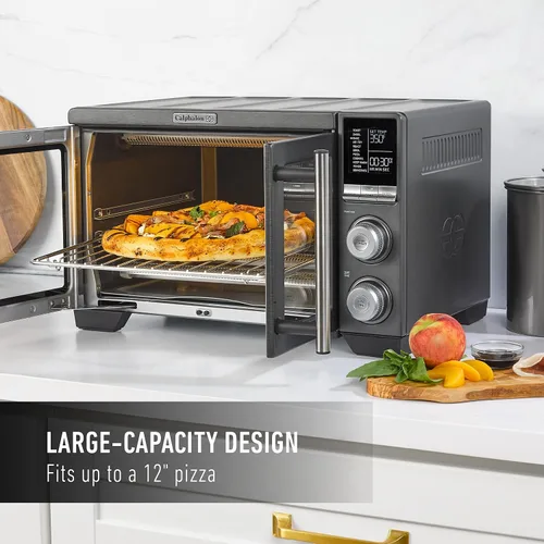 Vista 5 de Calphalon® Performance - Horno de aire freidora de puerta francesa para encimera, horno tostador de convección 11-en-1