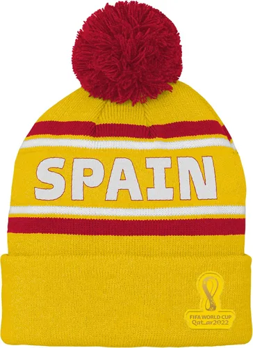 Vista 32 de Outerstuff Sombrero unisex para jóvenes de la Copa Mundial de la FIFA Country Premium Bobble Cuff Pom Hat Borgoña