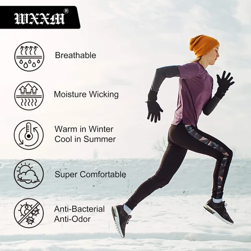 Vista 6 de WXXM Womens Athletic Ankle No Show Running Socks Cushioned Compression Arch Support Moisture Wicking Socks 12 Pairs