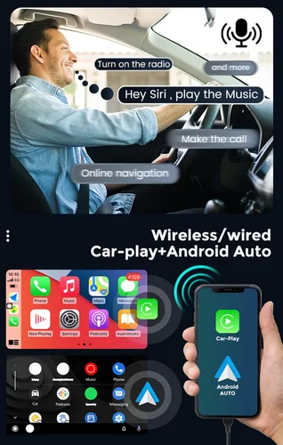 Vista 2 de Radio de coche para Jeep Compass/Jeep Patriot 2010-2016 Reproductor multimedia estéreo con Carplay y Android Auto 4-Core 2G RAM + 32G ROM 10" IPS