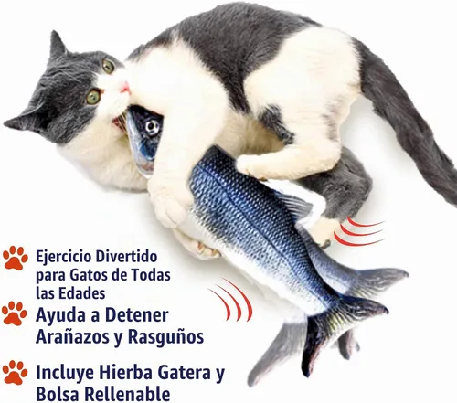 Vista 5 de Ontel - Flippity Fish - Pez de juguete para gatos