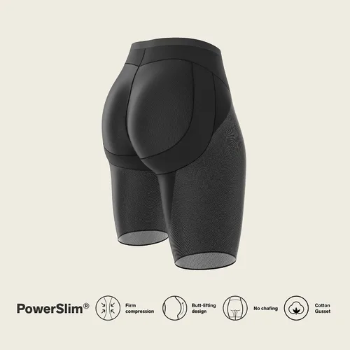 Vista 4 de Leonisa Pantalones cortos moldeadores de glúteos de compresión firme