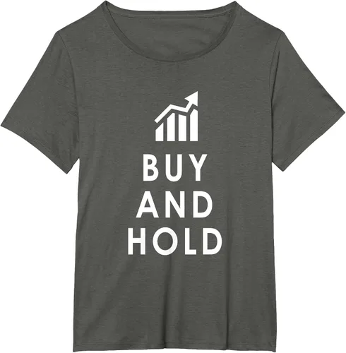 Vista 47 de Stocks Investing Buy and Hold Investor T-Shirt Asphalt Grey