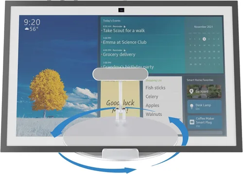 Vista 8 de Almoz - Soporte giratorio e inclinable para Echo Show 21/Show 15 Negro