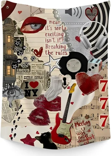 Vista 12 de FADALO Tapiz de mujeres negras afroamericanas, tapiz de arte con dinero de niña negra, tapices de pared de tendencia retro para colgar en la pared