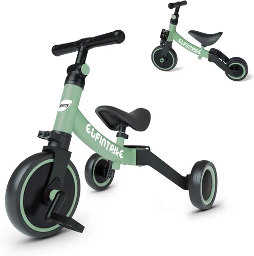 Vista 12 de besrey Bicicleta 5 en 1 para niños de 1 año a 4 años, triciclo para niños pequeños, triciclo para niños, juguetes para niños y niñas, entrenamiento