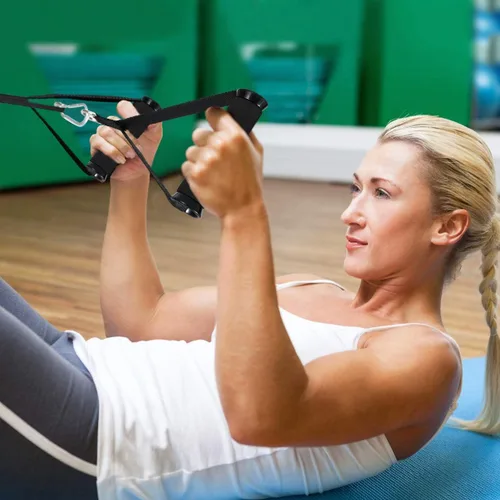 Vista 8 de SEWACC 1 par de asas de cable para tirar, manijas de ejercicio de gimnasio, bandas de resistencia, reemplazo de mango de ejercicio resistente