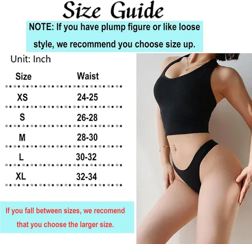 Vista 6 de Bolivelan Womens Mid-Rise Seamless Thongs Comfy Underwear G-Strings Panties