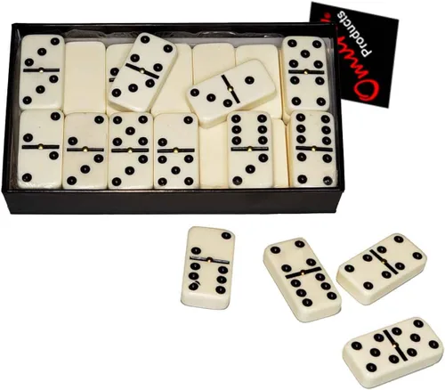 Vista 3 de OMURA Juegos Dominó Doble 6 Jumbo (Color Dot)