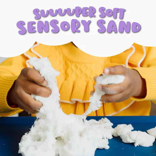 Vista 2 de Chuckle & Roar Dream Sand, Sensory Sand, Residue Free, 2 lb, Ages 3+