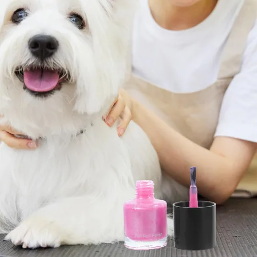 Vista 7 de Juego de 6 esmaltes de uñas para perros, secado rápido, juego de 6 esmaltes de uñas saludables a base de agua, kit de tinte para mascotas para todas