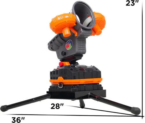 Vista 5 de Furlihong 389BH Máquina de Fútbol Americano para Niños y Adolescentes, Lanzador Automático y Manual, 3 Ángulos Ajustables, Oscilación