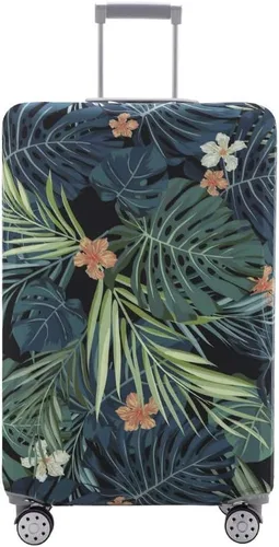 Vista 21 de TRAVEL KIN - Funda lavable para maleta con protección antiarañazos, protector para maletas de 18-32 pulgadas, Autumn Leaves, M, Moda