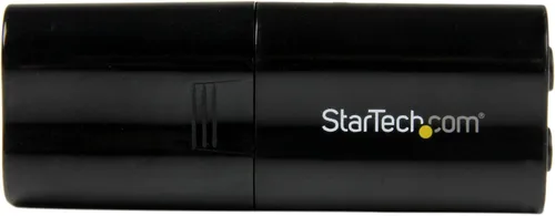 Vista 2 de StarTech - Tarjeta de sonido USB, adaptador de audio de 0.138 in, negro, TAA (ICUSBAUDIOB) Tarjeta de sonido externa