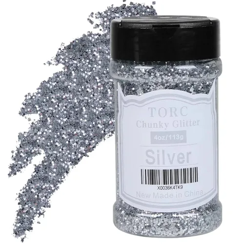 Vista 32 de TORC Brillantina gruesa negra de 4 onzas para manualidades de resina, tumblers, maquillaje cosmético, arte de uñas, decoración de festivales