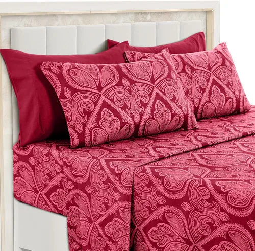 Vista 29 de Black Paisley Sheet Set, Twin - Ultra Soft Deep Pocket Paisley Black