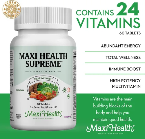 Vista 5 de Multivitamínico para hombres y mujeres – Supreme High Potency Daily Multi con minerales, CoQ10 y antioxidantes – Energía, apoyo inmunológico, hueso