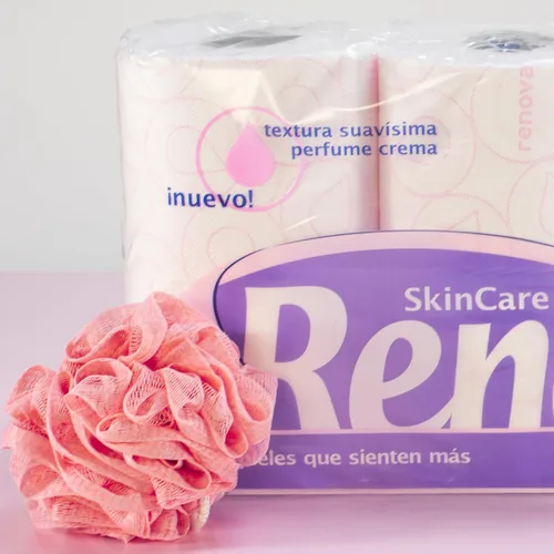 Vista 4 de Renova Skin Care Plus Papel Higiénico Decorado Aroma – 6 Rollos