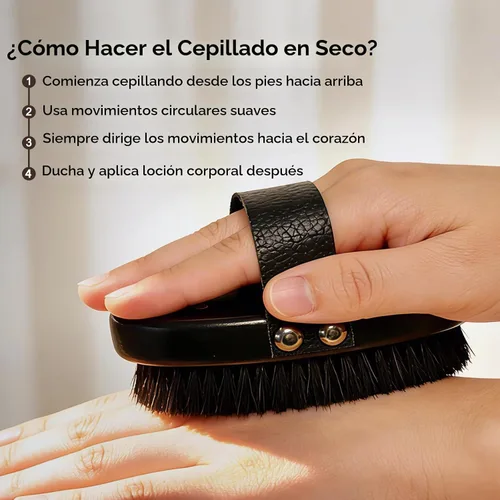 Vista 5 de Gracekey Cepillo seco de cobre iónico para celulitis, drenaje linfático