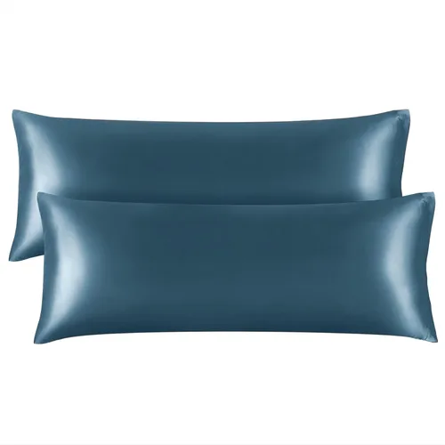 Vista 109 de BEDELITE Funda de almohada de satén para cabello y piel, súper suave y refrescante similar a las fundas de almohada de seda, paquete de 2 con cierre
