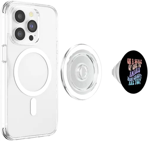 Vista 4 de AMARIS - Lindos PopSockets Retro Girls Groovy AMARIS con nombre personalizado PopSockets MagSafe PopGrip para iPhone