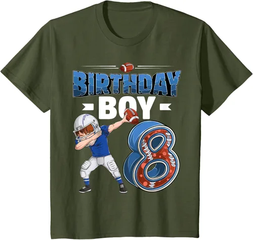 Vista 12 de Dabbing Boy - Camiseta de 8 años de fútbol americano americano, Negro, S