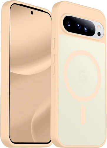 Vista 56 de SPIDERCASE Funda magnética para Google Pixel 9A, protección contra caídas de grado militar, delgada, translúcida, mate, a prueba de golpes