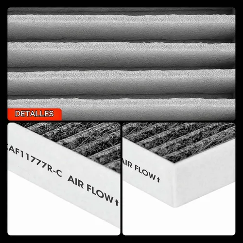 Vista 8 de A-Premium 2-PC Filtro de aire de habitáculo con carbón activado Compatible con modelos Jeep - Wrangler 2011 3.6L, Wrangler 2012-2017 3.8L, Wrangler