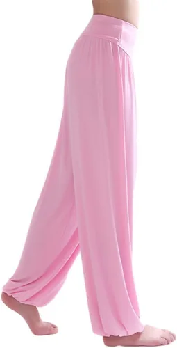 Vista 88 de Pantalones de algodón modal para mujer de AvaCostume, pantalones suaves para practicar yoga o deportes.