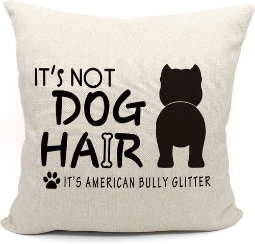 Vista 9 de Mancheng-zi Fundas de almohada para perros, 18x18 - Almohada de patas, Regalos para amantes de los perros