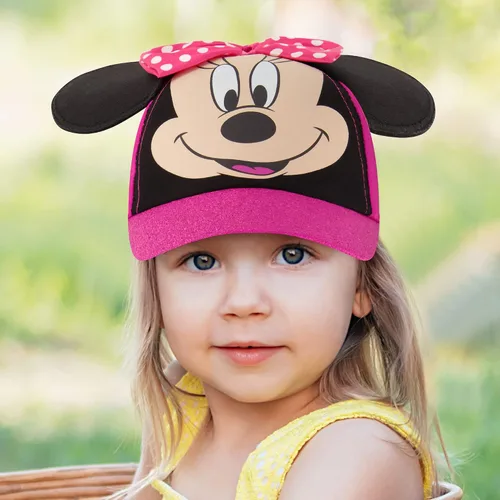 Vista 2 de Disney Gorra de béisbol para niñas de 2 a 7 años diseño 3D de Minnie Mouse