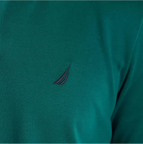 Vista 5 de Nautica Polo de manga corta sólido entrelazado para hombre