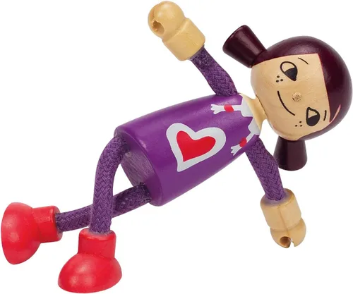 Vista 2 de Hape Muñeca hija de madera moderna de la familia