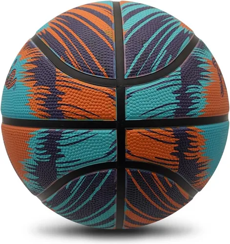 Vista 3 de Baloncesto tamaño 7 con bomba, baloncesto de entrenamiento en calle para interiores y exteriores, para hombres, mujeres, jóvenes