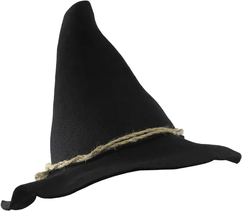 Vista 3 de Accesorio de disfraz - Sombrero de espantapájaros de fieltro con banda de cuerda